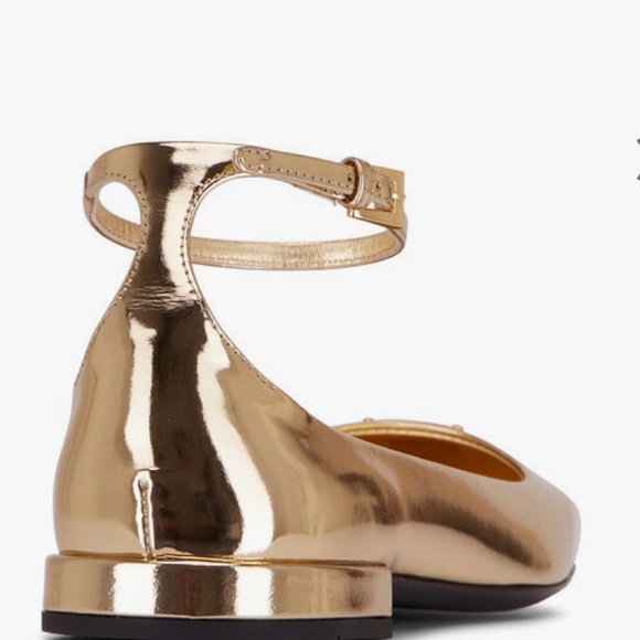 Prada metallic gold flats - Picture 3 of 11